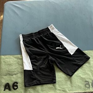 Puma Kids' Black and White Shorts